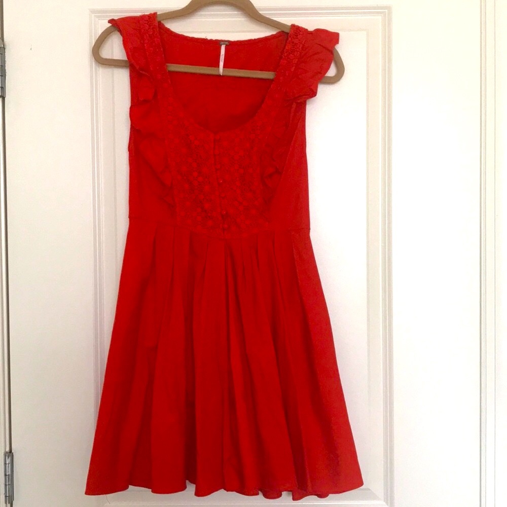 Free People Red Dress. Small